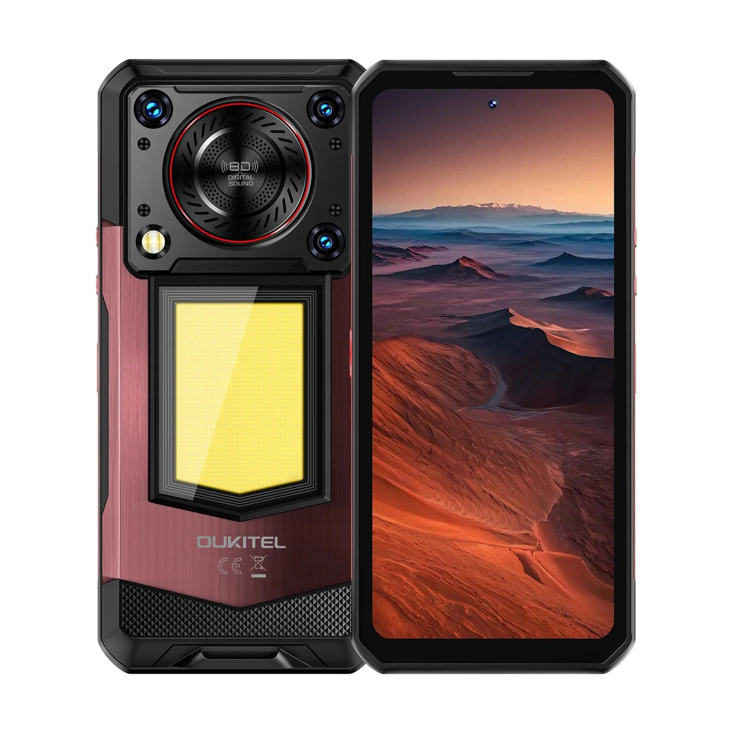 OUKITEL WP56 Rugged Smartphone Android 15 MTK7050 6.8Inch FHD 120Hz 6GB RAM+512GB ROM Mobile Phone 108MP Camera 45W 5G Cellphone