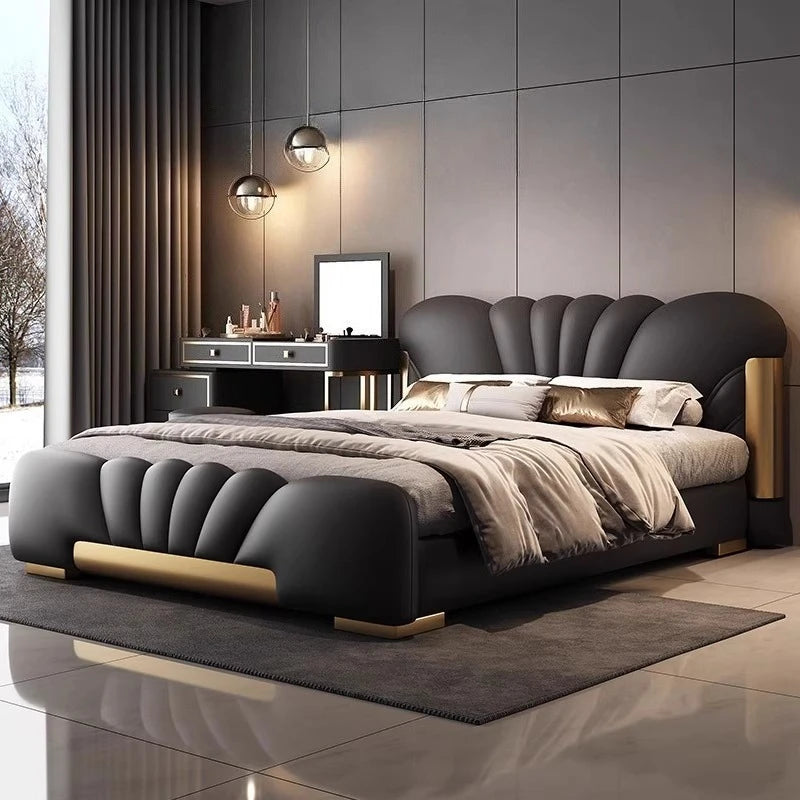 180x200cm luxury bed king size Base beds and frames living room cabinets double bed king size bed frames with head board