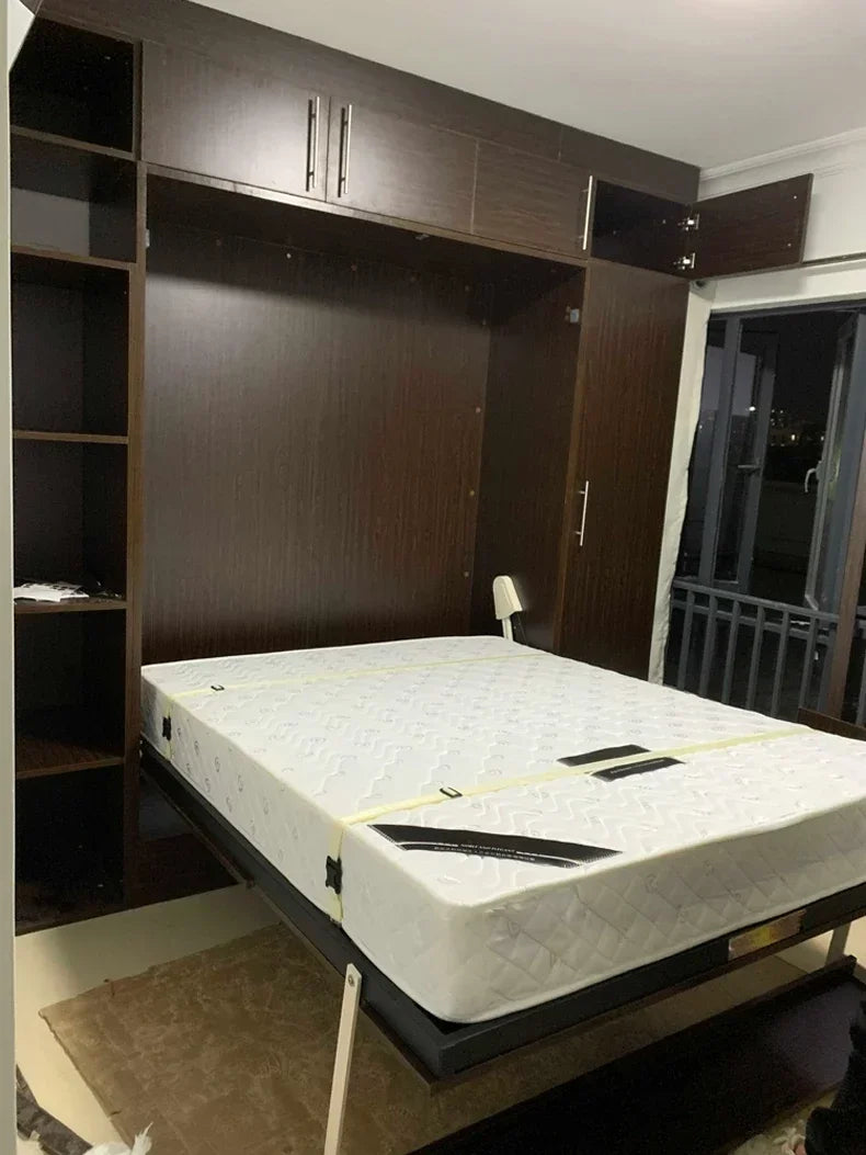 ElectricInvisible Bed Sofa Integrated Folding Wall Bed with Sofa Hidden Bed Invisible Hardware Accessories New Furniture Bedroom