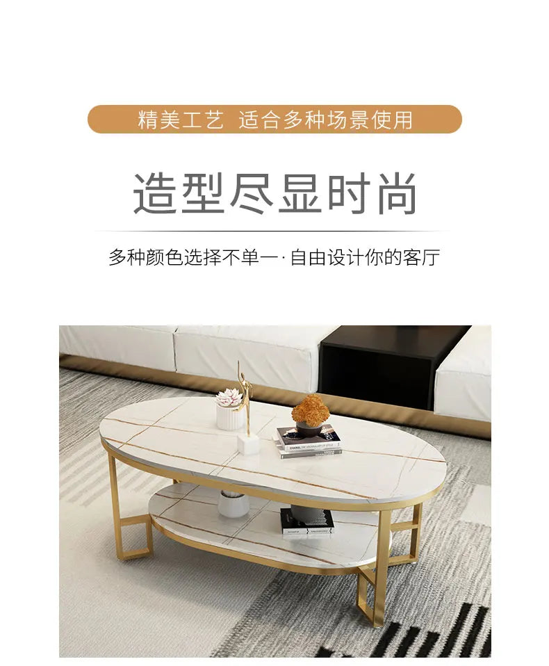 Mid Century Modern Coffee Table Trendy Classic Oval Nordic Coffee Table Aesthetic Beauty Table Basse De Salon Home Furniture