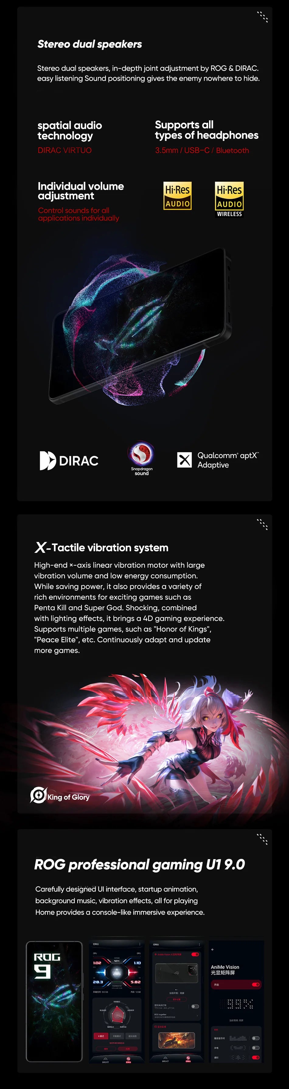 Global ROM ASUS ROG Phone 9 5G Smartphone Snapdragon 8 Elite 6.78" 185Hz LTPO Display 5800mAh 65W Charging Android 15 ROG 9 Pro