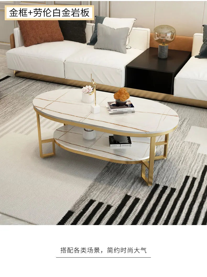 Mid Century Modern Coffee Table Trendy Classic Oval Nordic Coffee Table Aesthetic Beauty Table Basse De Salon Home Furniture