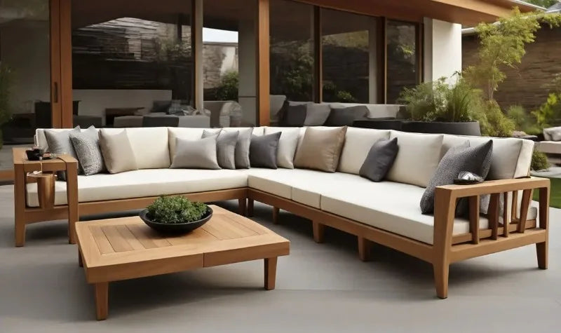 Outdoor Garden Sofa Set Furniture Waterproof Cloth Aluminum Frame Sofa Set with Seat Cushion Outdoor Furniture Sofa Combination