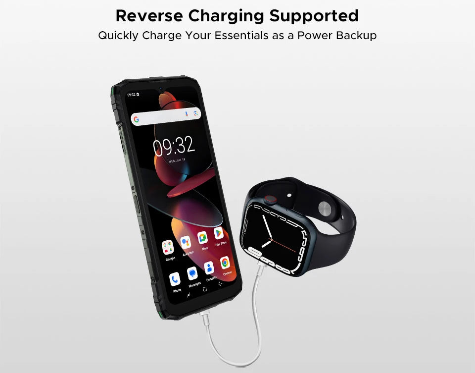 Global Version DOOGEE Blade10 Energy Rugged Phone Ultra-thin Android 15 6150mAh Battery 6.56'' Screen Widevine L1 Smartphone