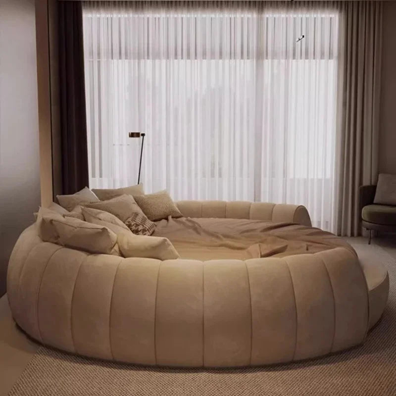180X200cm furniture bedroom luxury king size Round bed Chest Double sex bed Base beds and frames full marriage bedrooms