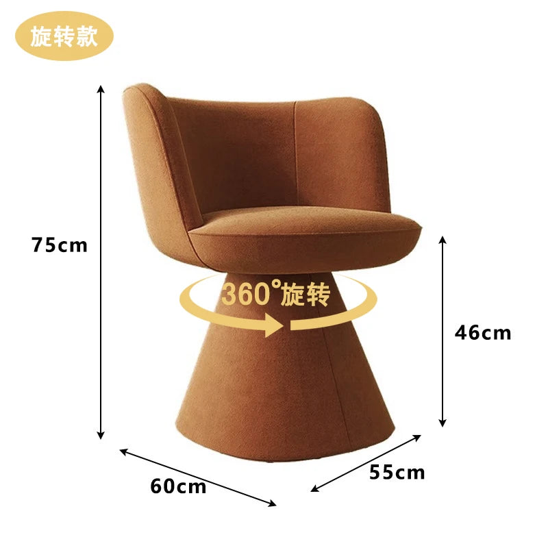 Luxury Makeup Chairs Furniture Bedroom Dressing Table Stool Red Female Rotating Dining Chair Cloak Room Sofa Stools Customized