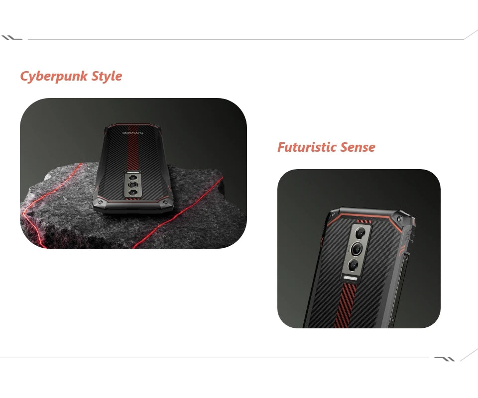 DOOGEE Blade10 Rugged Phone 6.56 Inch 90Hz IPS Display 9GB(4+5) 128GB Octa Core 16MP Main Camera 5150mAh Android 14 Face Unlock