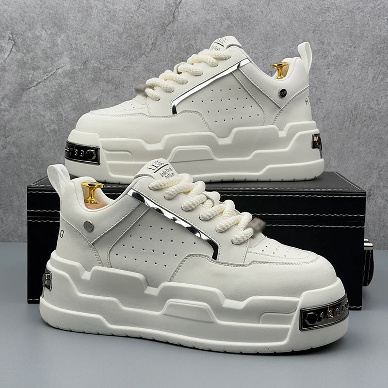 Fashion Men Casual Shoes Platform Non-slip Man Walking Sneakers Lightweight Male Running Shoes Breathable Platform Sport Shoes