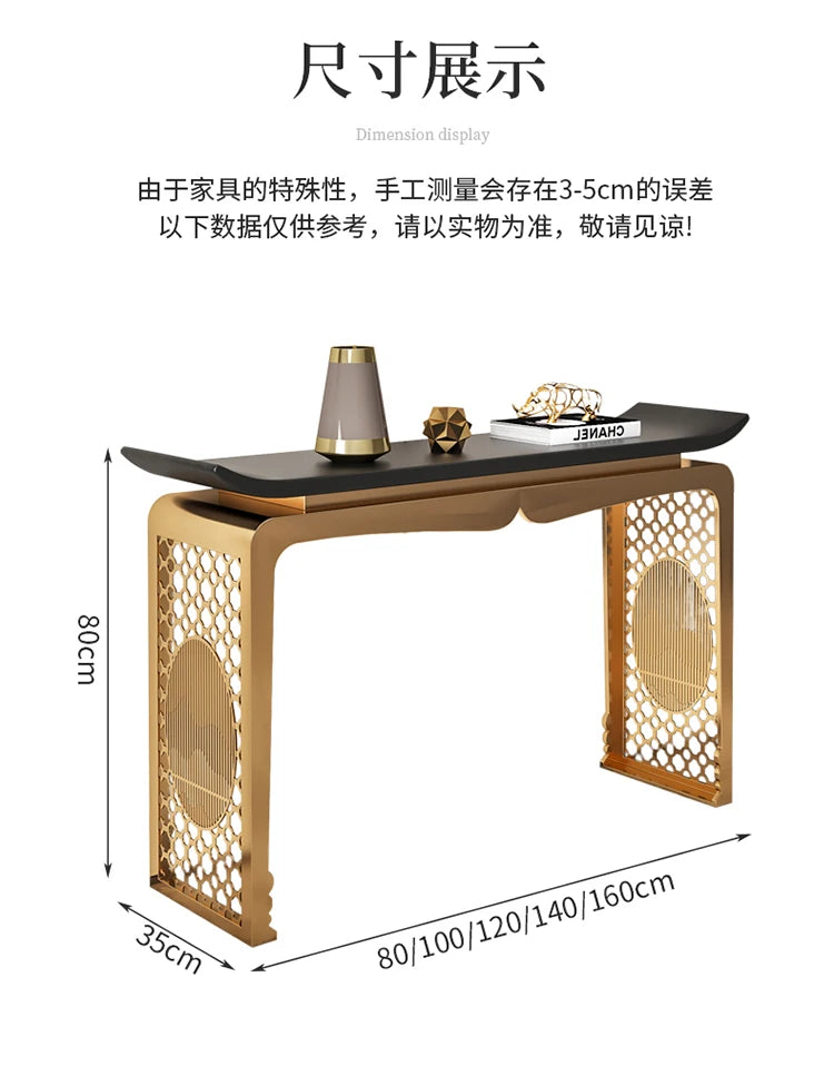 Classic Cozy Entryways Table Exquisite Premium Beauty Storage Console Table Modern Glamour Wohnzimmertisch Living Room Furniture