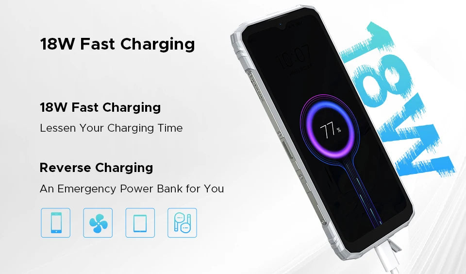Global Version DOOGEE Blade10 Pro Energy Rugged Phone Gemini AI Android 15 Ultra-thin 6.56'' Screen 6150mAh Battery Smartphone