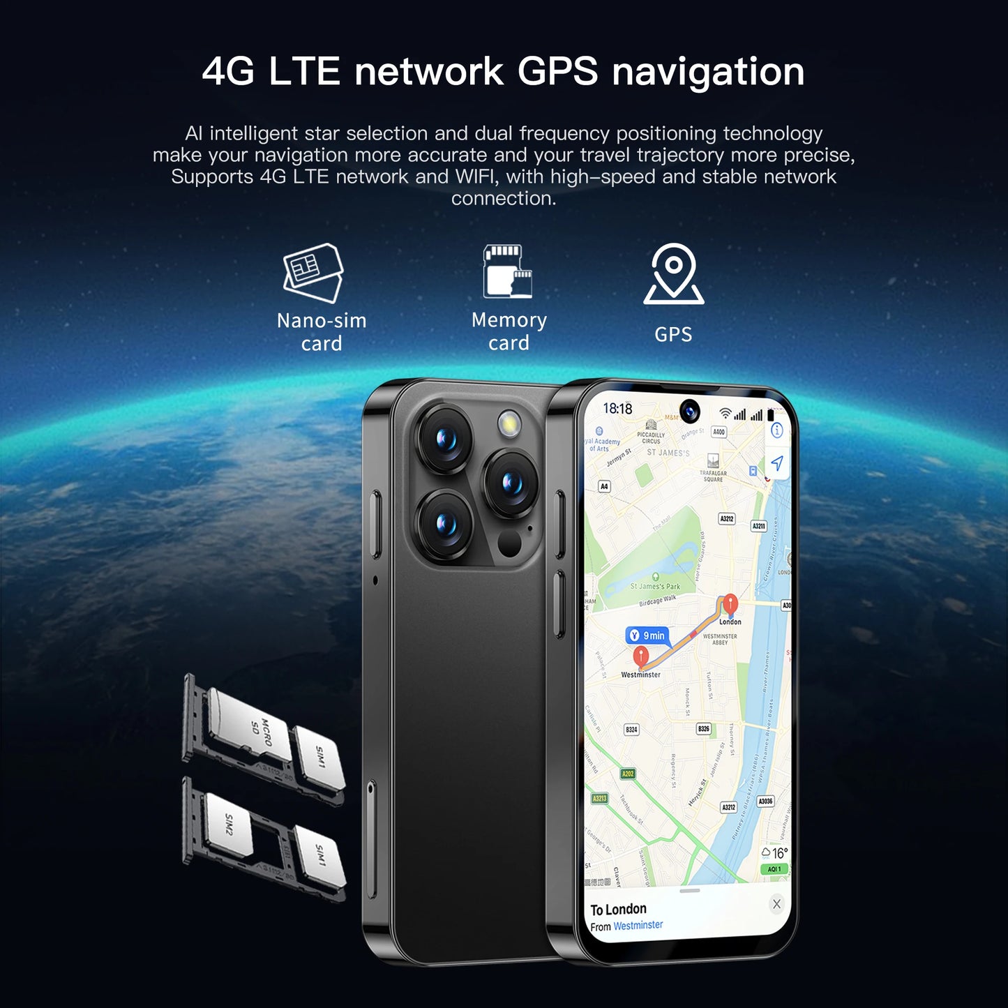 2025 NEW mini Android Smartphone 3.88" HD Display,4G LTE/3G WCDMA,4GB+128GB/2GB+16GB,2000mAh Battery Small Mobile Phone Unlocked
