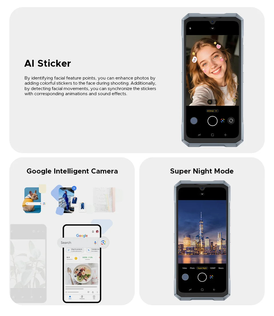 Global Version DOOGEE Blade GT Play Rugged Phone 20(8+12)GB 256GB 6.72” FHD+ 120Hz LED Light Effect Dimensity 7025 50MP Camera
