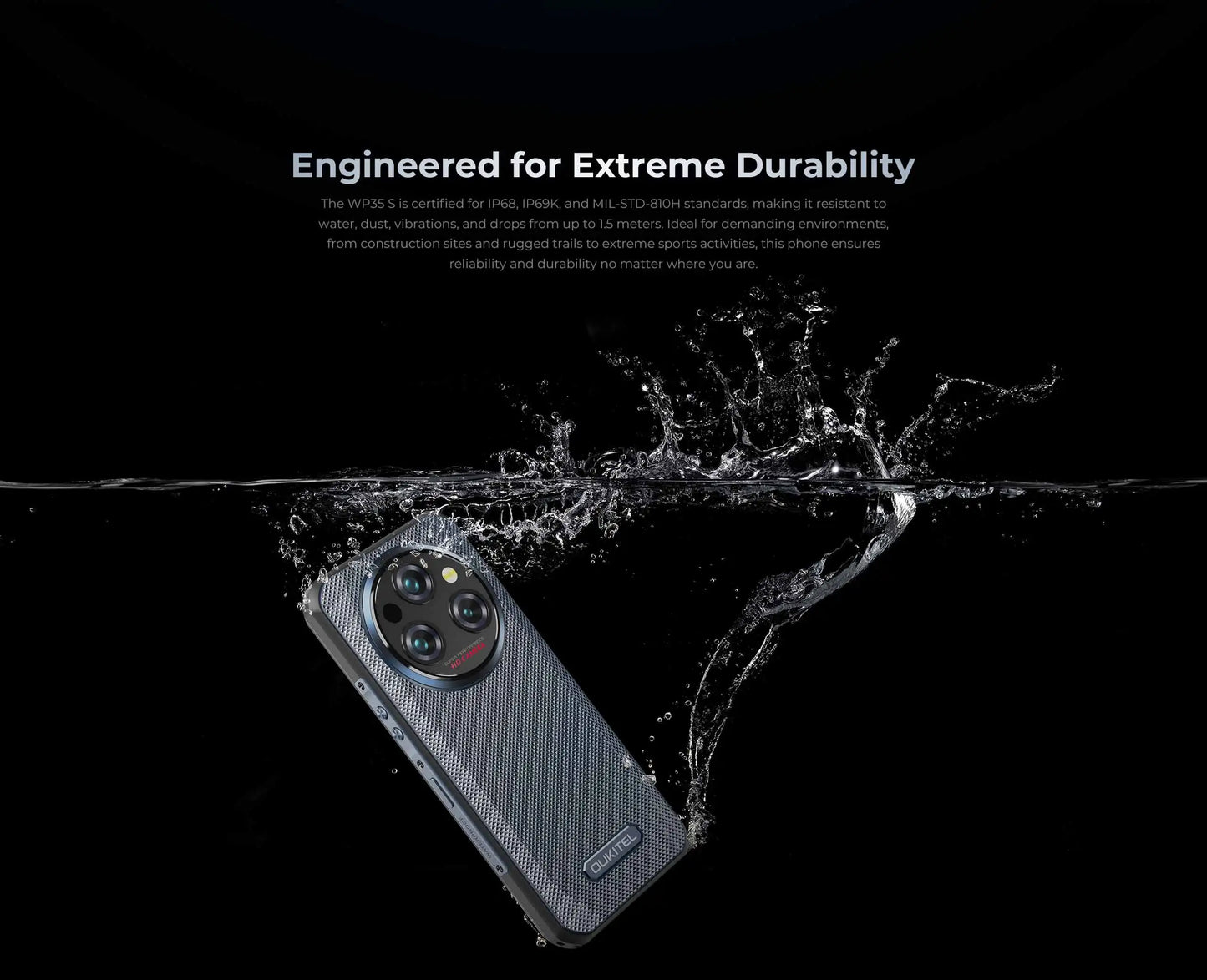 Oukitel WP35 S Rugged phone 24GB(6+18)+256GB 11000mAh phones androids NFC rugged Smartphone Business phone