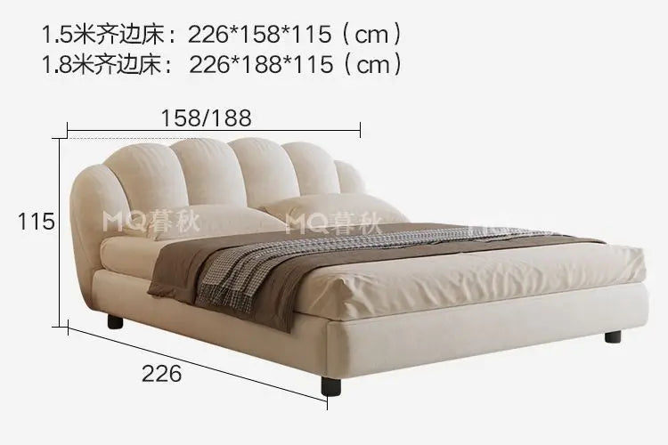180x200cm Nordic bedroom sets full set furniture bedframes queen size side table bed frame king size frame double bed