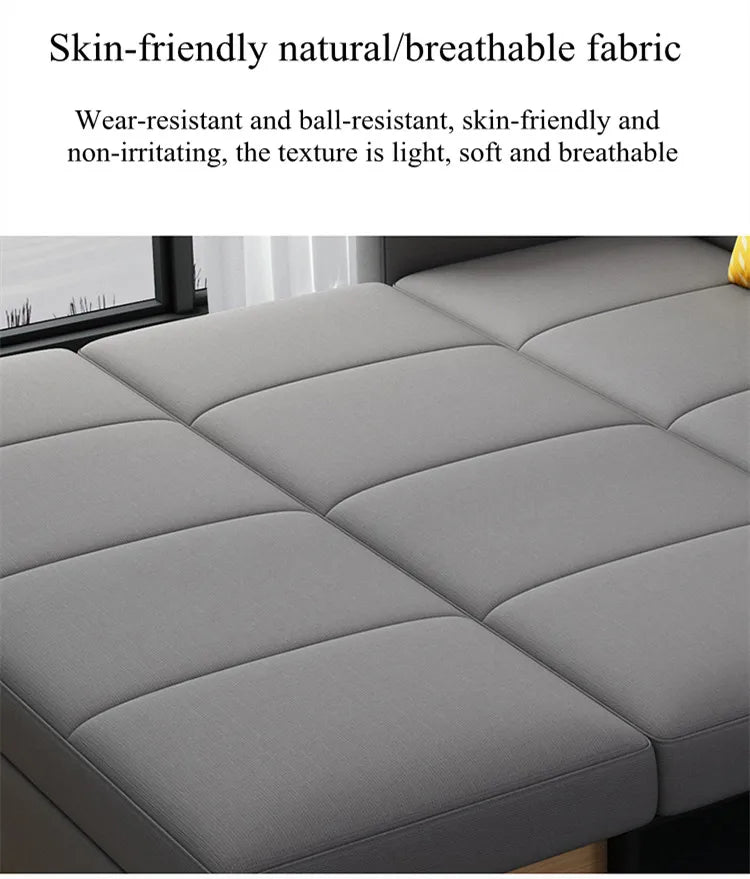 Space Saving Multi-purpose Living Room Set Furniture Modern Fabric Folding Sofa Bed
