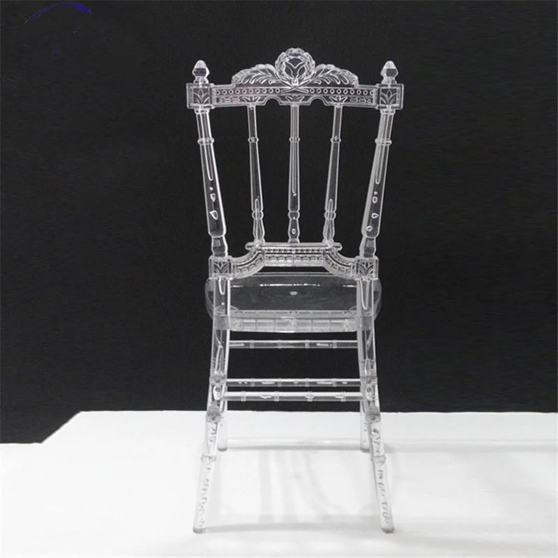 50 Pcs Hot Crystal Chiavari Detachable Clear Acrylic Resin Funiture Wedding Chair For Wedding Moment Or Hotel Party