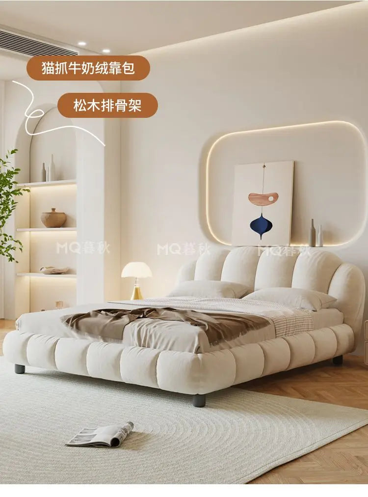 180x200cm Nordic bedroom sets full set furniture bedframes queen size side table bed frame king size frame double bed
