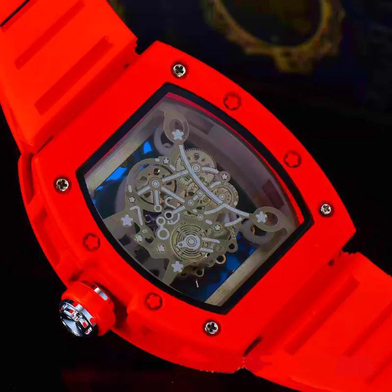 AL-56Atransparent double-sided openwork fashionable quartz watch for men, a luxurious gift for men's watches,Watches for men
