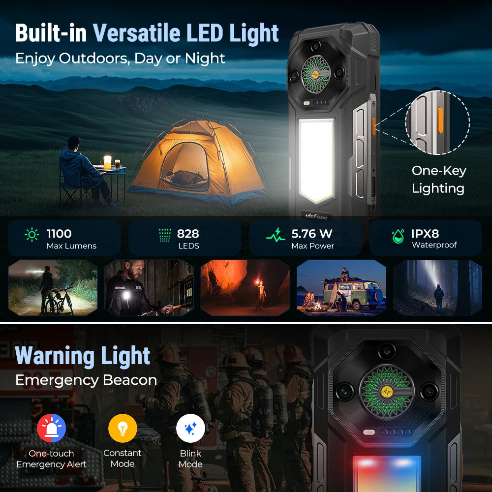 【World Premiere】Ulefone Armor 33 4G Rugged Phone 25500 mAh 512GB ROM Up to 24GB RAM 120Hz 6.59"NFC Android 15 Smartphone Globa