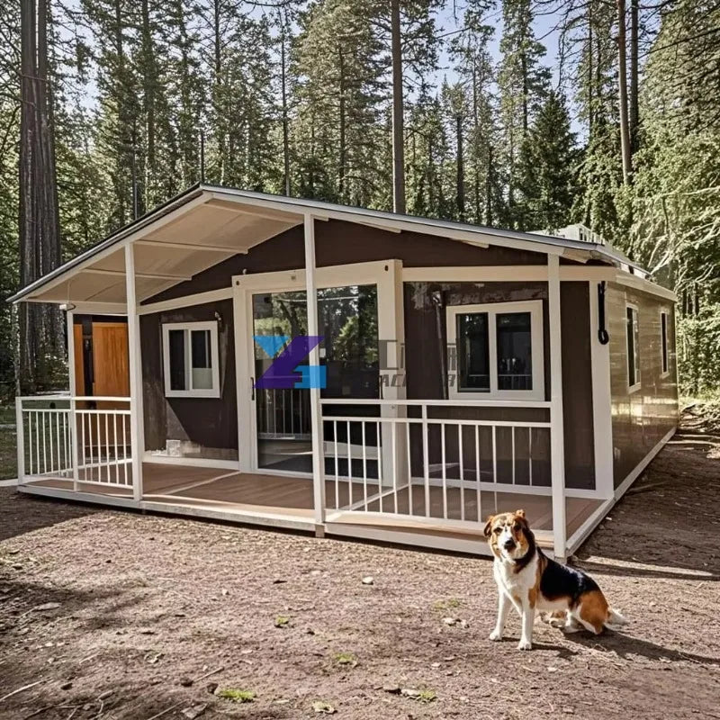 Luxury 2-5 Bedroom Prebuilt Container House 20-40Ft Portable Mobile Tiny Home Prefab Foldable Expandable Sandwich Panel Shop