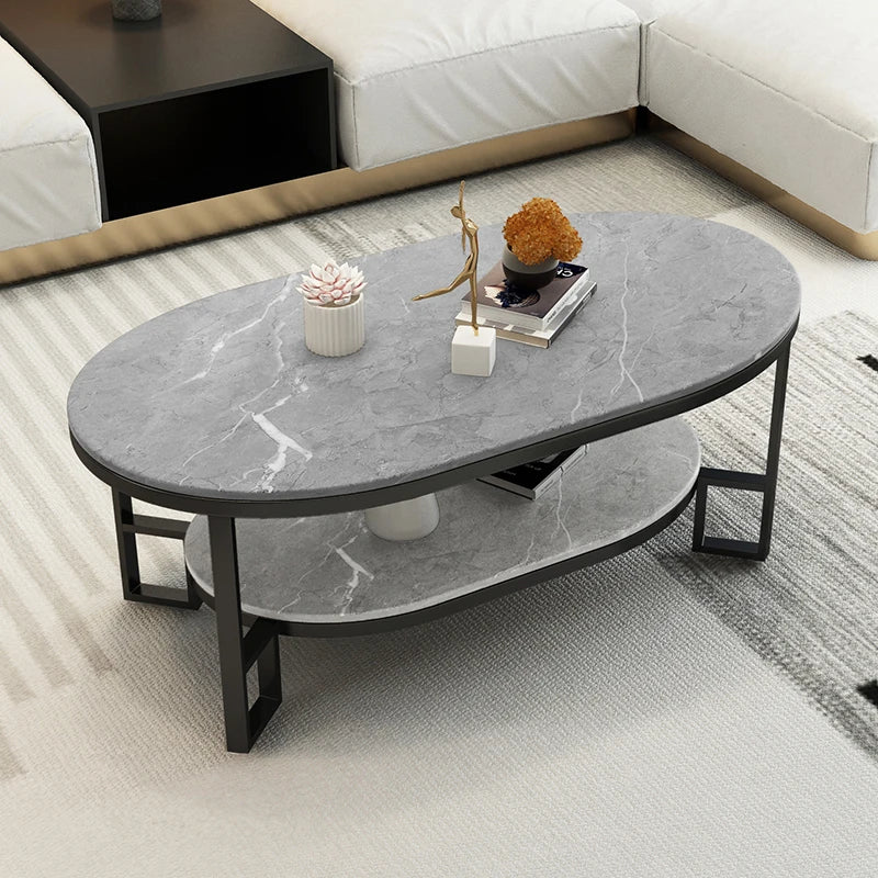 Mid Century Modern Coffee Table Trendy Classic Oval Nordic Coffee Table Aesthetic Beauty Table Basse De Salon Home Furniture