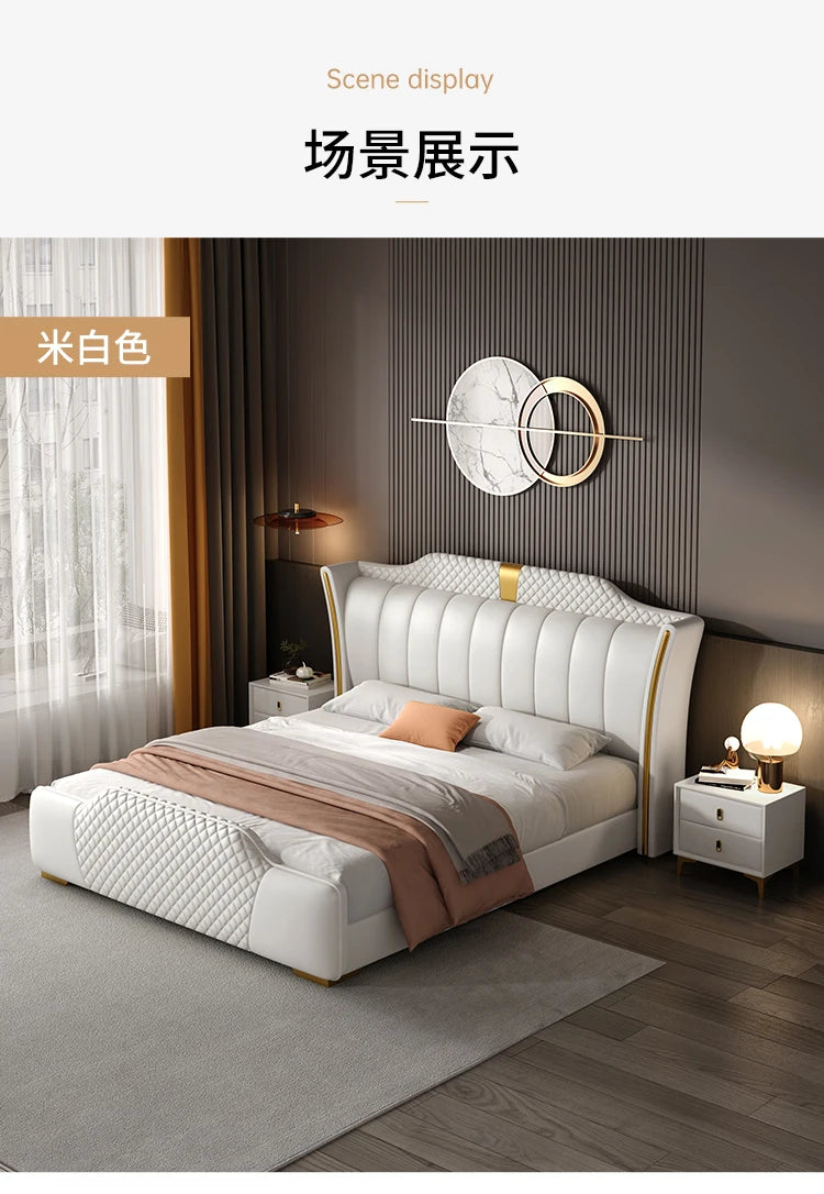 180X200cm home furniture Bed table luxury king size Base beds and frames double beds king size bed frames with head board