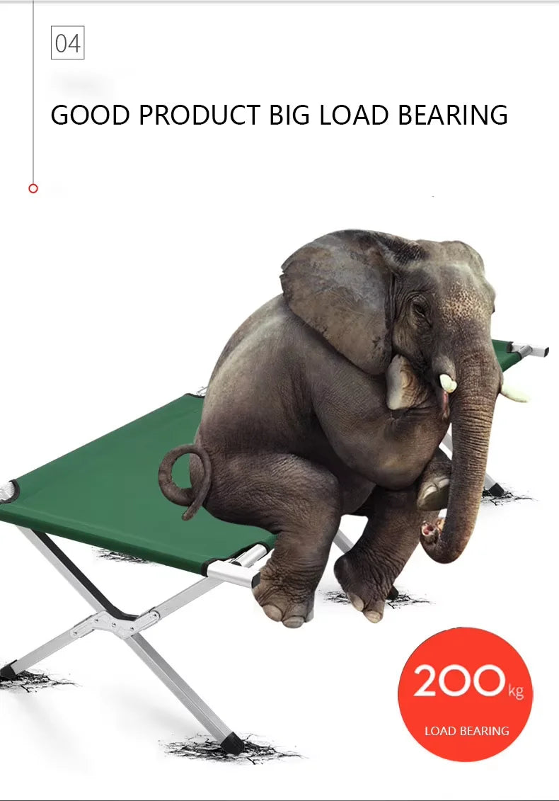Custom Ultra Lightweight Aluminum Alloy Folding Cot Outdoor Camping Marching Tactical Bed Ultra Wide and Comfortable