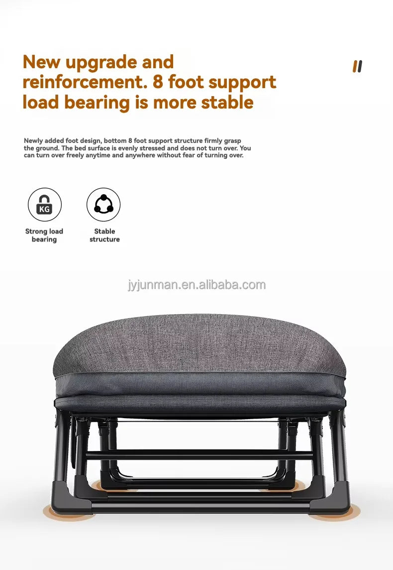Wholesale Reclining Folding Bed Camping Portable Outdoor Furniture Hiking Travel Comfortable Beach Chairs For Bathroom Bed Cots