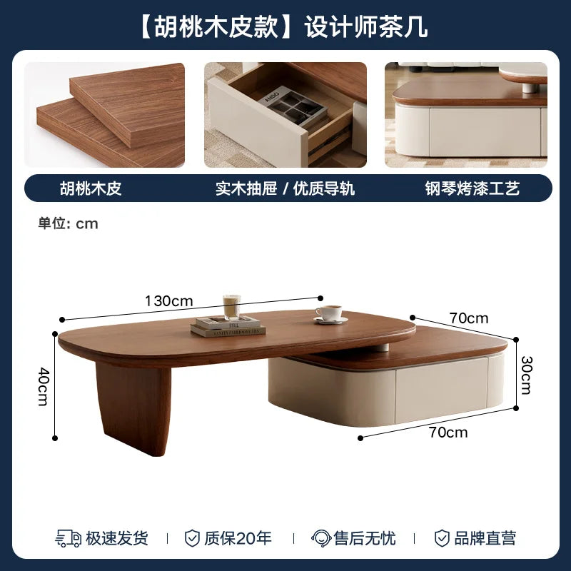 Senior Design Coffee Table Rectangle Simple Minimalist Decor Center Tables Nordic Modern Beistelltisch Living Room Furniture