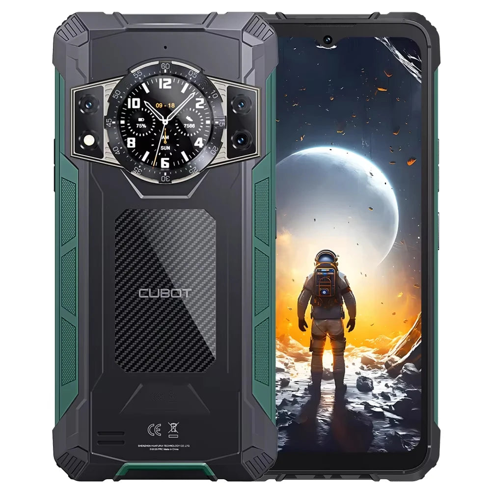 Cubot KingKong ACE 2 Ultra-thin Rugged Smartphone Android 14 16GB RAM(6GB+10GB),+128GB ROM 6.56" 90Hz Screen NFC Cell Phone