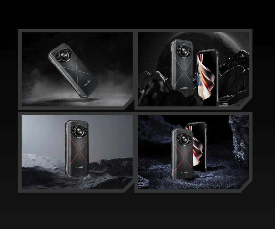DOOGEE S Cyber Rugged Phone 6.58" 90Hz IPS Screen 10800mAh Large Battery 8GB+256GB 50MP AI Main Camera Android 14