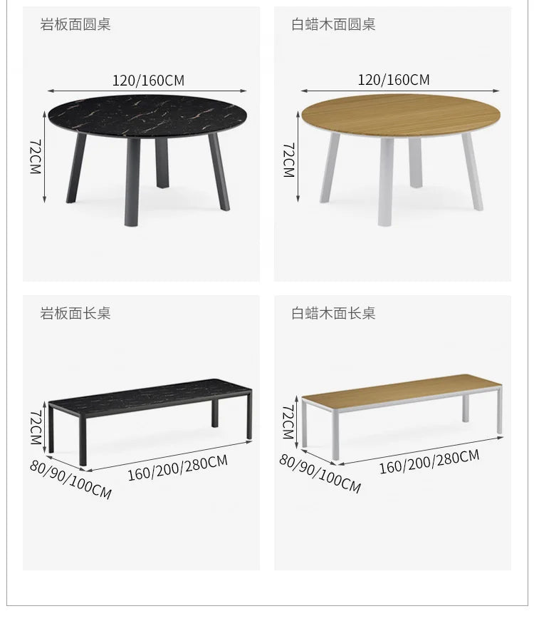 Leisure Balcony Garden Chair Coffee Table Outdoor Modern Living Room Garden Chair Hotel Aluminum Furniture Silla De Jardín MHHYY