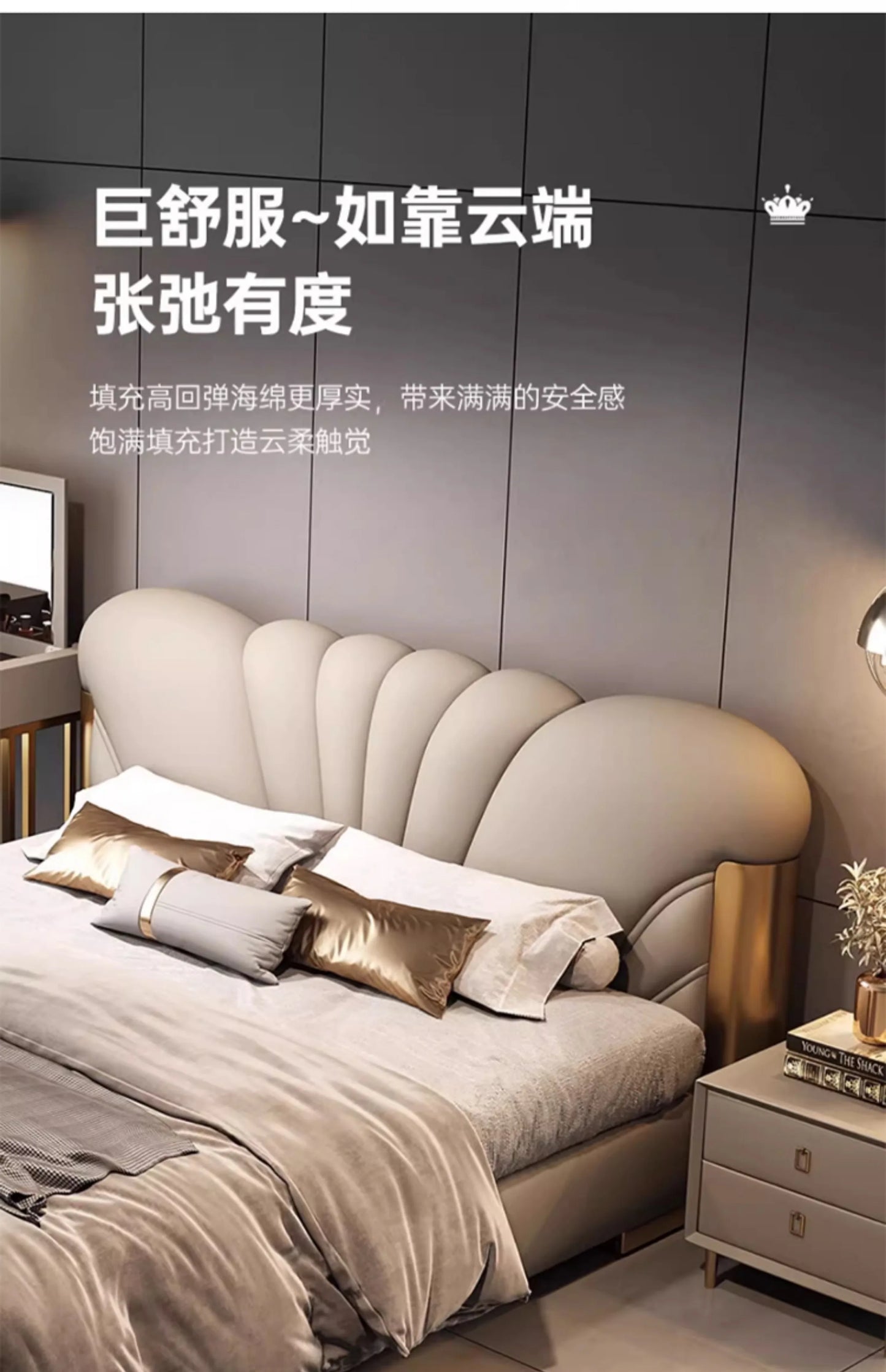 180x200cm luxury bed king size Base beds and frames living room cabinets double bed king size bed frames with head board