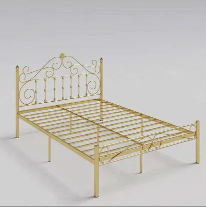 Wrought iron bed bedroom Nordic simple apartment home modern bed and breakfast