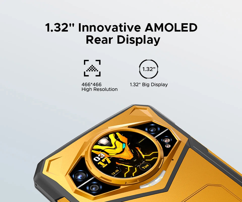 Global Version DOOGEE S200 X 5G Rugged Phone 32GB 512GB 6.72" FHD+ 120Hz Display MTK Dimensity 7050 10100mAh Large battery