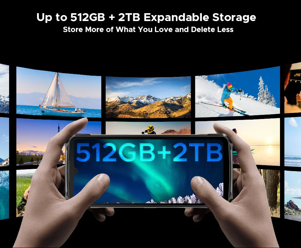 Global Version DOOGEE S119 Rugged Phone 6.72" FHD+ IPS Screen 8GB+512GB 100MP Main Camera 10200mAh battery 33W Android 14 NFC