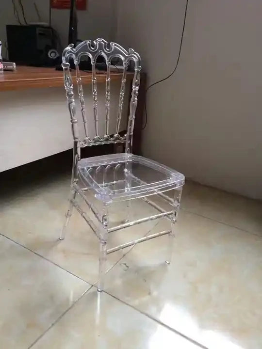 96pcs) Wholesale Crystal Transparent Hotel Party Events Clear Chiavari Chairs for wedding dinner table 281