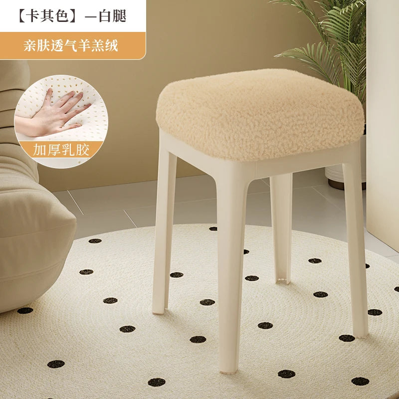 White Household Vanity Stools Small Items Luxury Living Room Ottoman Office Luxury Relaxing Sillones Modernos Home Furniture