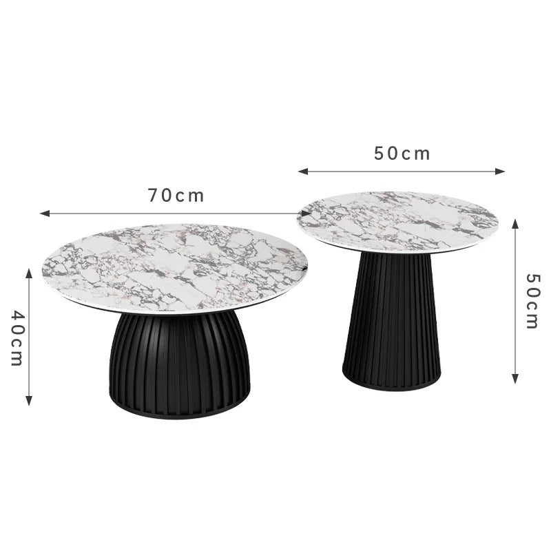 Cream Wind Rock Plate Coffee Table Living Room Small Simple Tea Table Center Modern Hallway Mesa Centro Salon Furniture Home