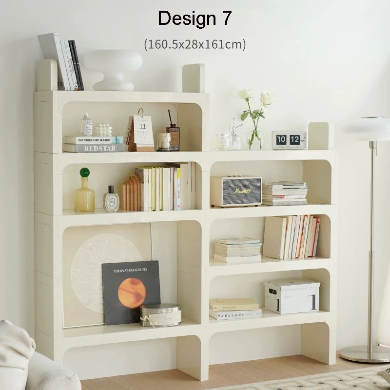 Module Modular DIY Furniture Storage Shelf Bookrack Bookshelf Bookcase Plastic ABS Customized Size Cabinet Multi-function