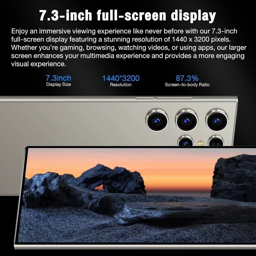 HOT 2025 new S25 Ultra original intelligent 5G dual card dual standby Android 14 system global version 108MP 8000mAh battery