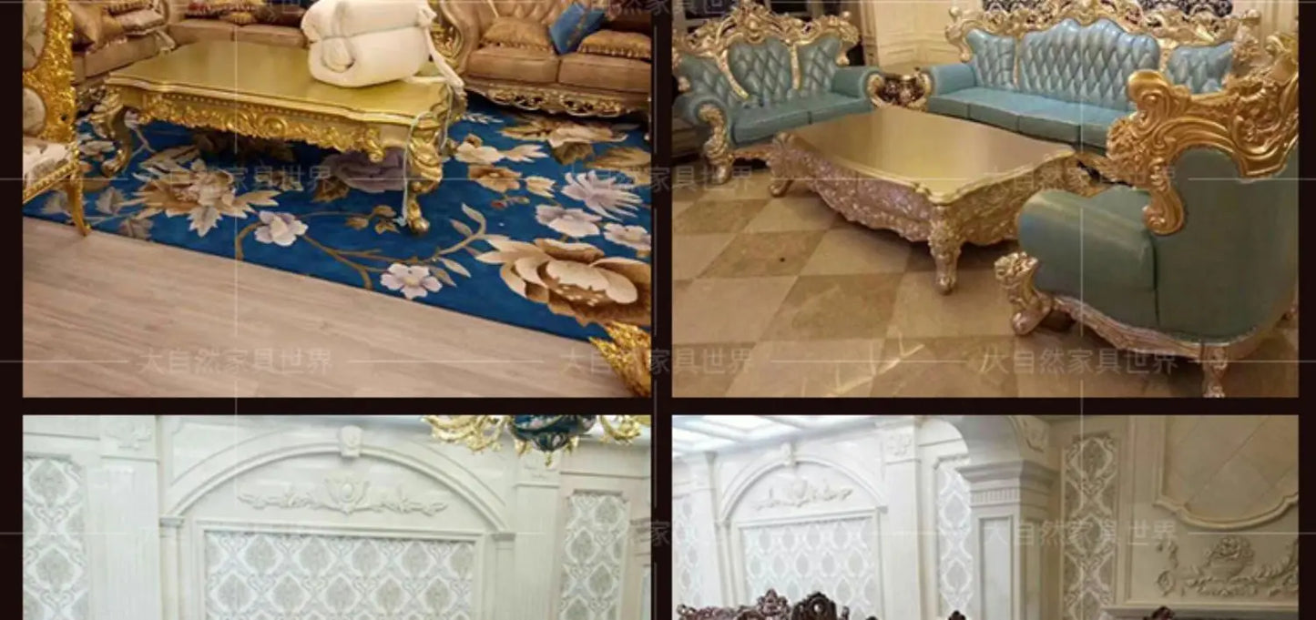 European Luxury Double Bed Carving Court Queen Lounge Bedroom Bed Design Aesthetics Comfortable Wedding Muebles Home Furniture