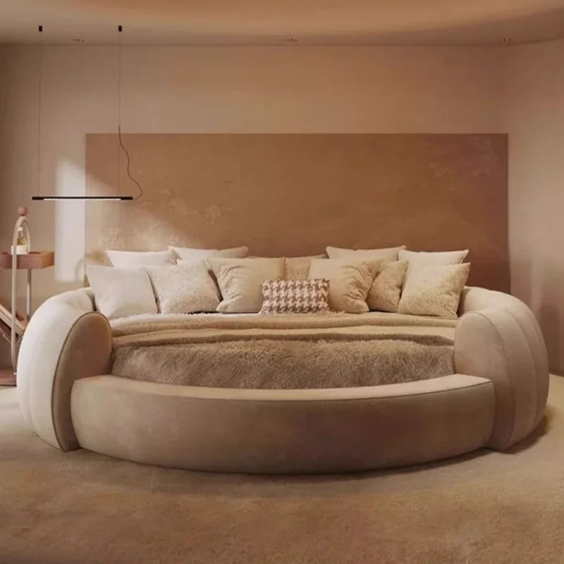 180X200cm furniture bedroom luxury king size Round bed Chest Double sex bed Base beds and frames full marriage bedrooms