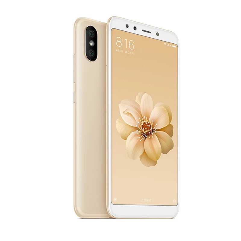 Global Versoin Xiaomi Mi 6X smartphone 20 million pixels celular googleplay Fingerprint Octa-core Global Rom 4G used phone