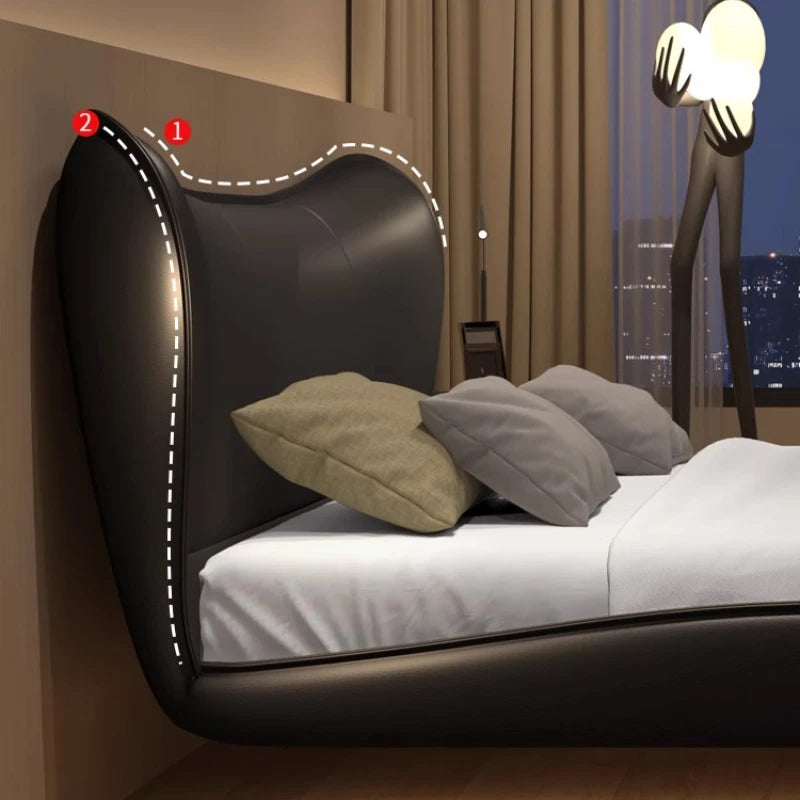 180X200cm bedroom furniture bedroom beds queen frame lіko twin frame racks and frame home Deluxe modern double bed Headboard