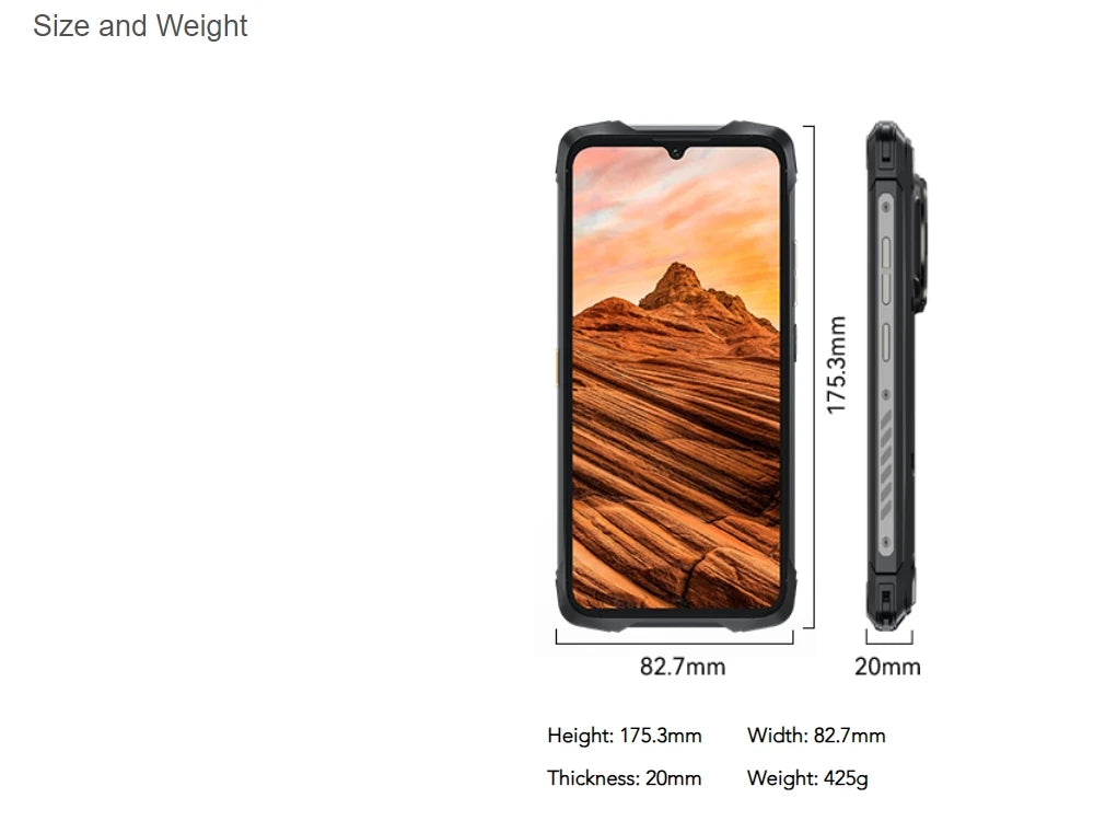 Cubot KingKong Power 3, Rugged Smartphone Android, 123dB Speaker, Helio G99,120Hz 6.72" Screen,Up to 24GB+256GB,10200mAh Battery
