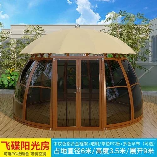 The product can be customized.Outdoor courtyard pavilion, round European style hotel, resort scenic villa,