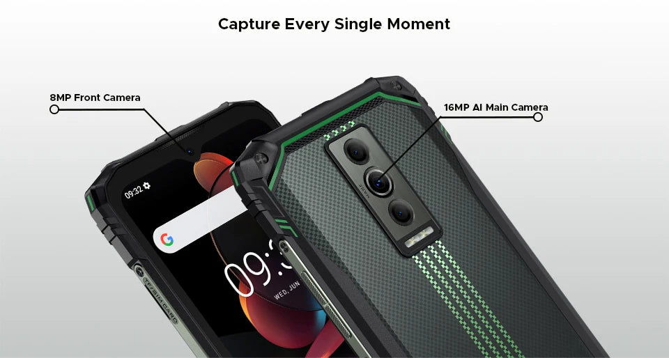 Global Version DOOGEE Blade10 Energy Rugged Phone Ultra-thin Android 15 6150mAh Battery 6.56'' Screen Widevine L1 Smartphone