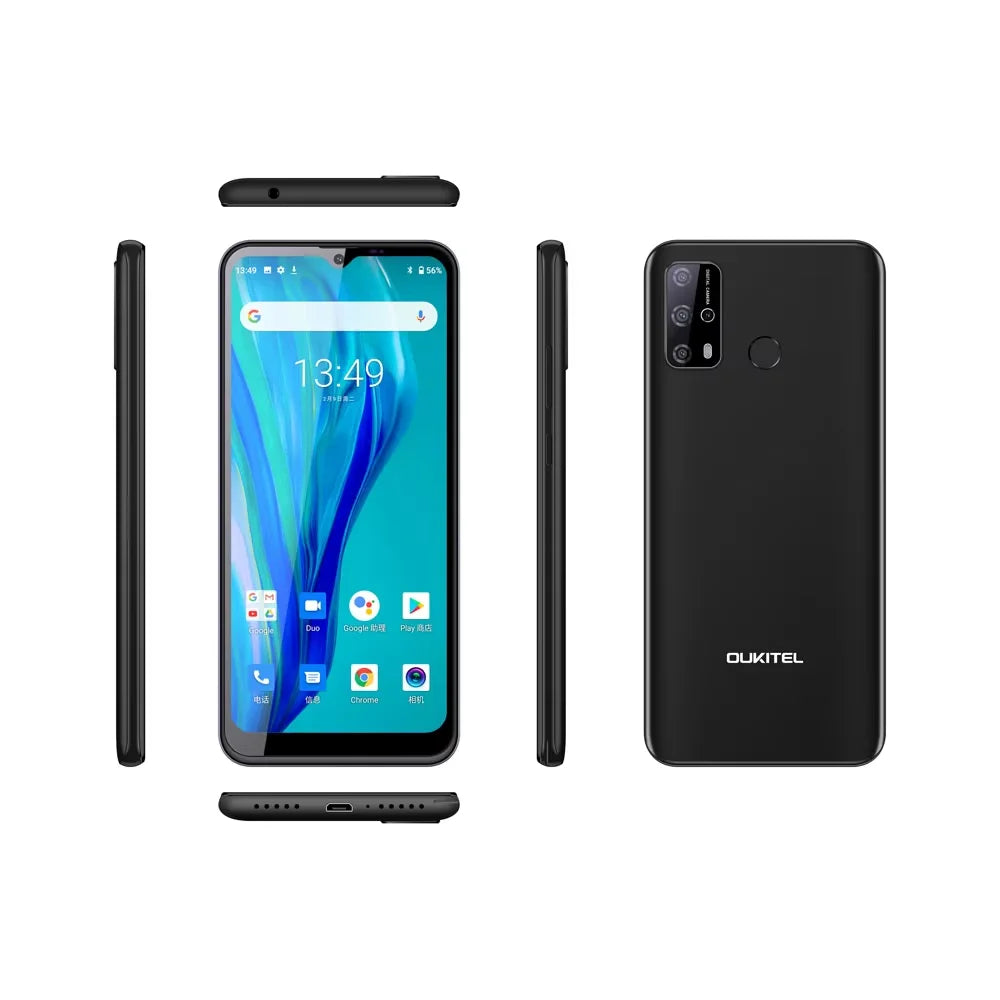 Oukitel-C23 Pro Android Smartphone, 6.53 ", 5000mAh, 4G Lte, Cheap Mobile Phone, 8pm/13PM Camera, Smart Phone
