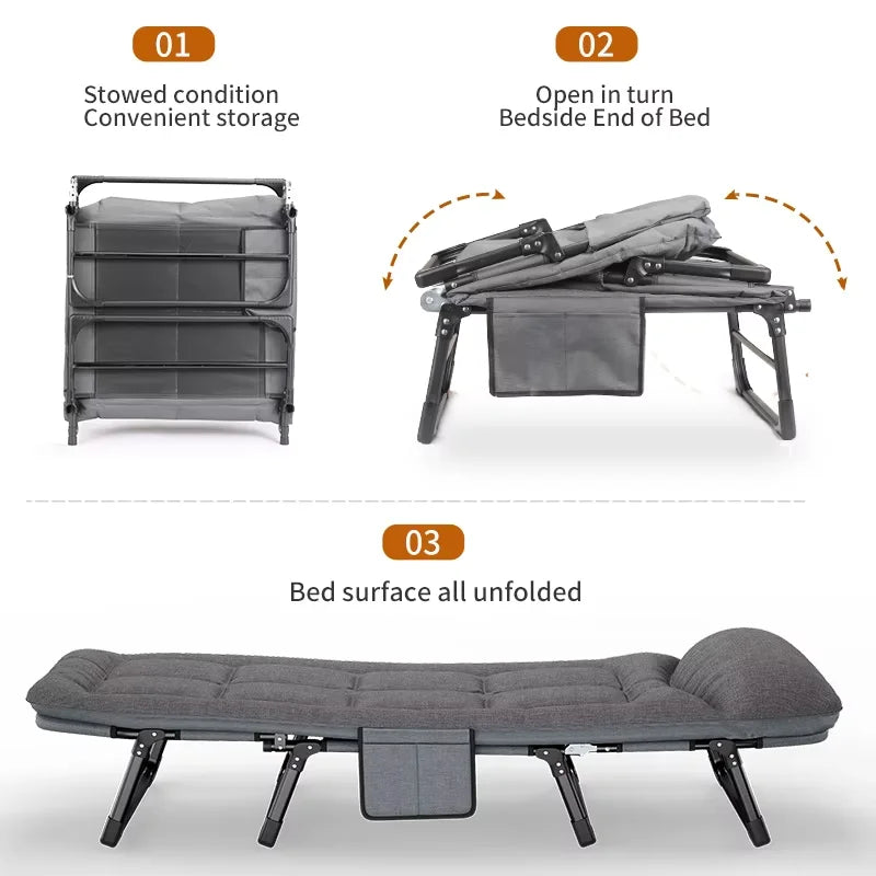 Wholesale Reclining Folding Bed Camping Portable Outdoor Furniture Hiking Travel Comfortable Beach Chairs For Bathroom Bed Cots